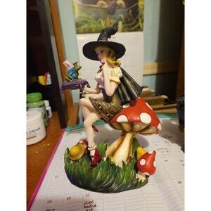 Sexy Witch with the frog prince Figurine Resin by Brigid Ashwood